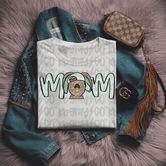 Mom Easter bunny boy shirt