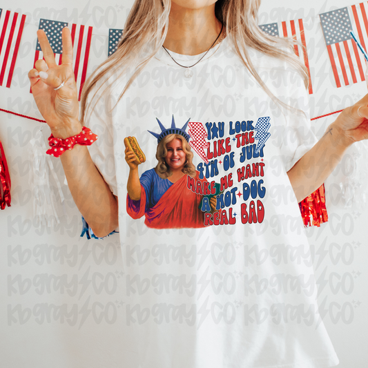You look like the Fourth of July