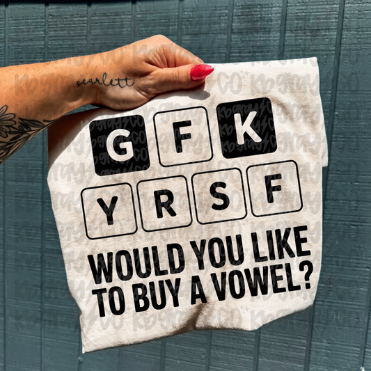 Would you like to buy a vowel