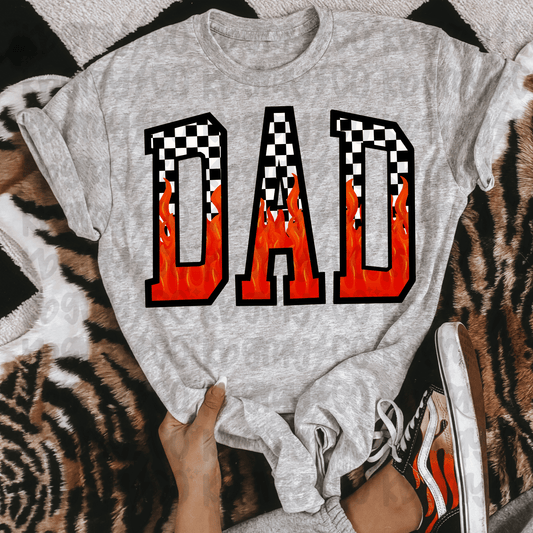 Dad red flames