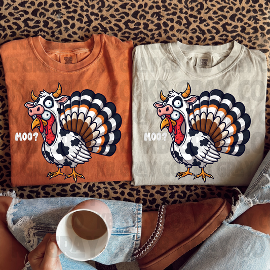 Turkey in cow suit - infant toddler and youth