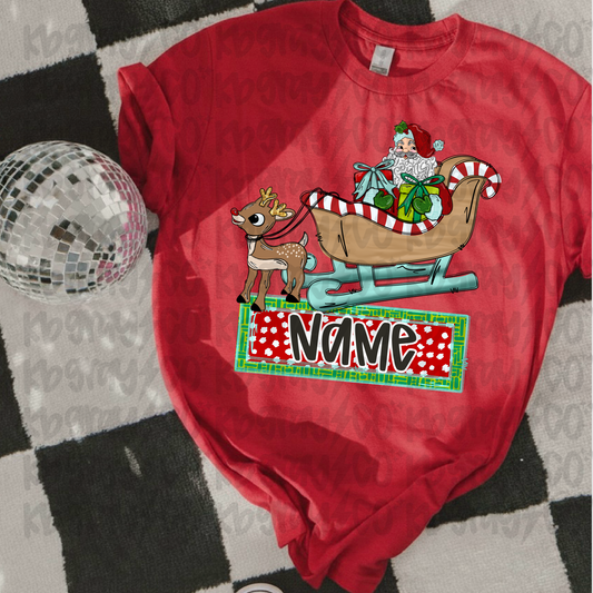 Custom Name Christmas - infant toddler and youth