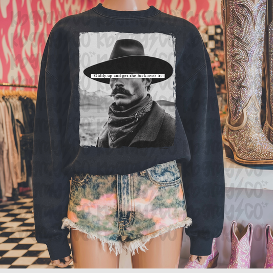 Giddy up and get tf over it